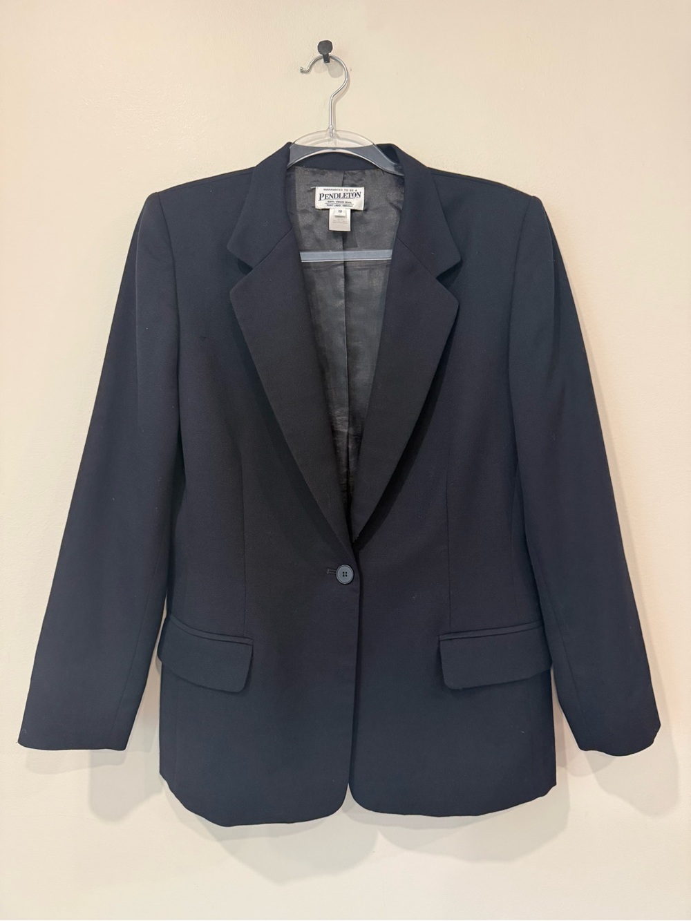 Vintage Pendleton Pure Virgin Wool Single-Button Blazer